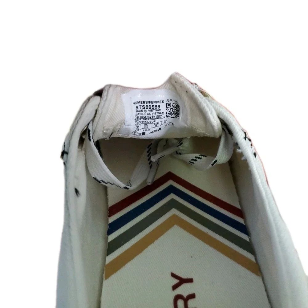 Sperry Crest Vibe Womens‎ Off White Sneakers Casual Shoes Size 6 Wide STS89589